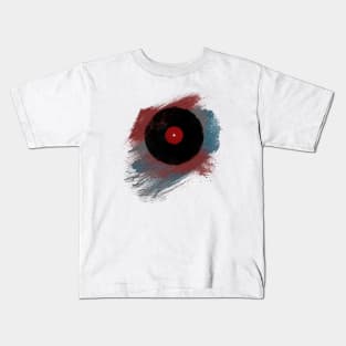 Vinyl Record with Paint Strokes Kids T-Shirt